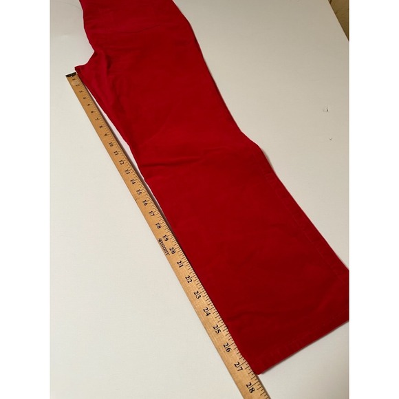 Talbots Corduroy Straight Leg 5 Pocket Pant in Red Women's Petite 16P $99.50 NWT - Picture 9 of 10